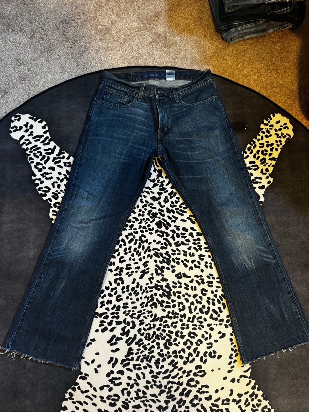 Levi’s vintage 527 low bootcut raw hem jeans